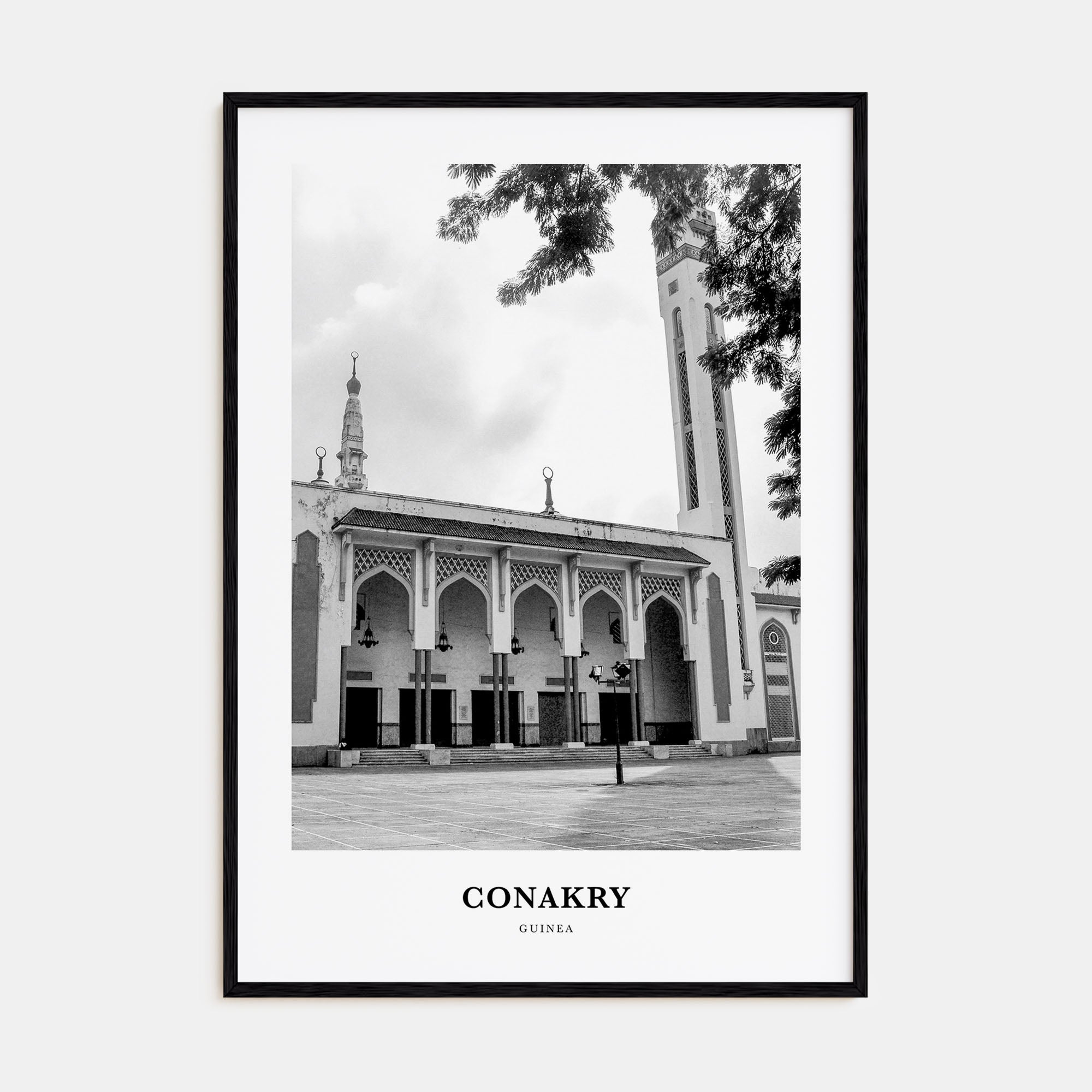 Conakry Portrait B&W Poster
