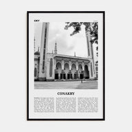 Conakry Travel B&W Poster