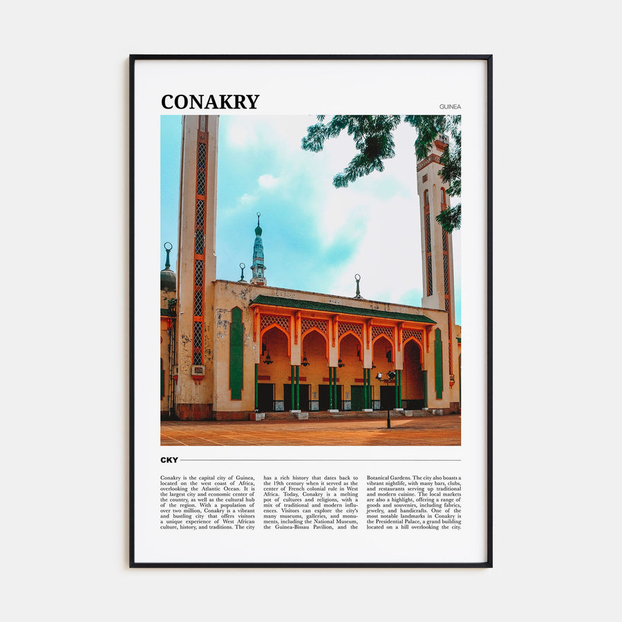 Conakry Travel Color Poster