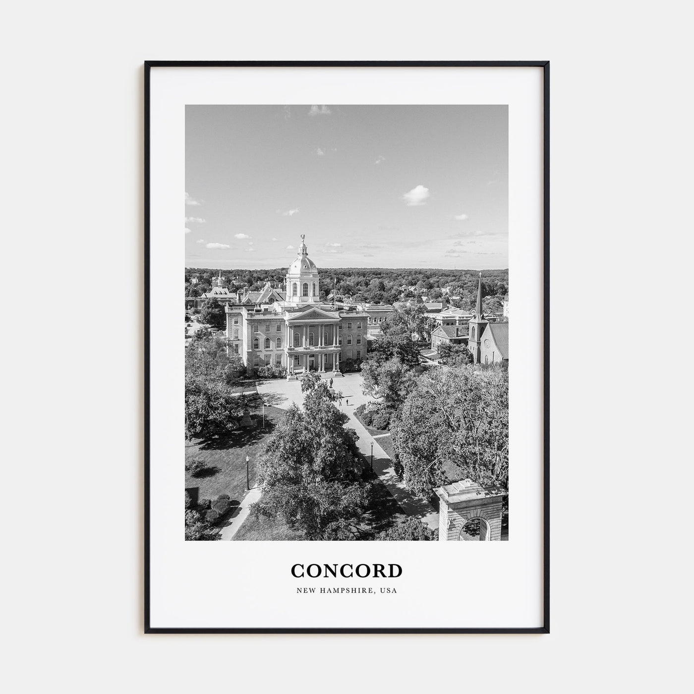 Concord Portrait B&W Poster