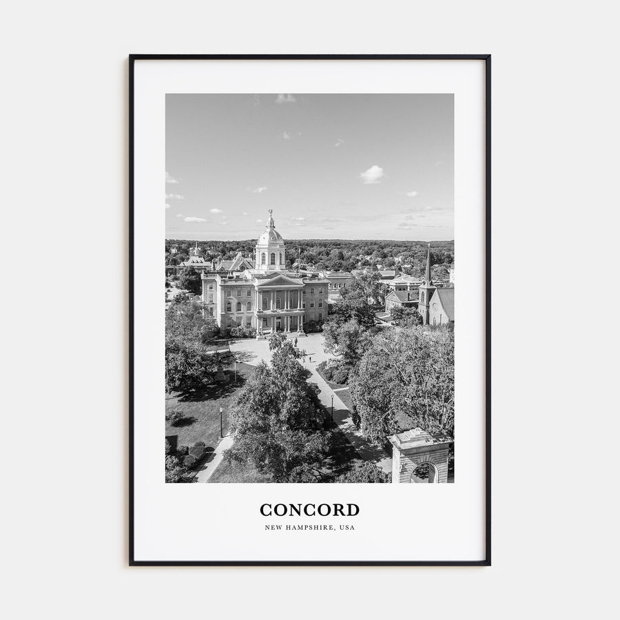 Concord Portrait B&W Poster
