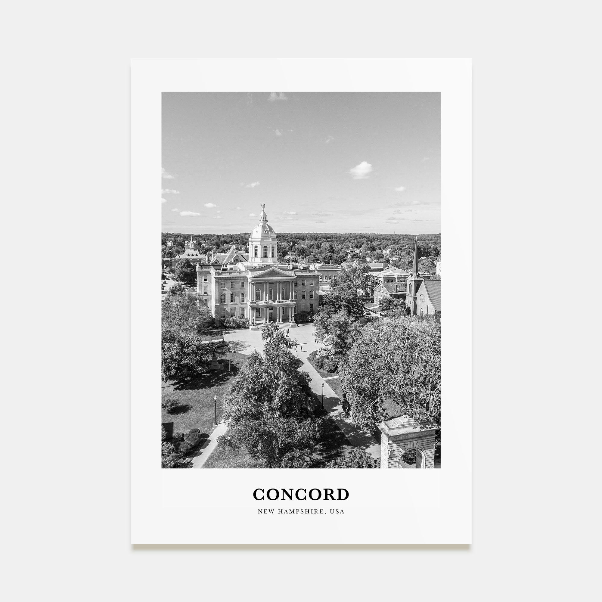 Concord Portrait B&W Poster