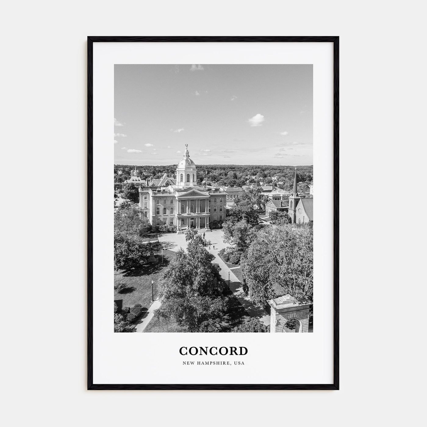 Concord Portrait B&W Poster