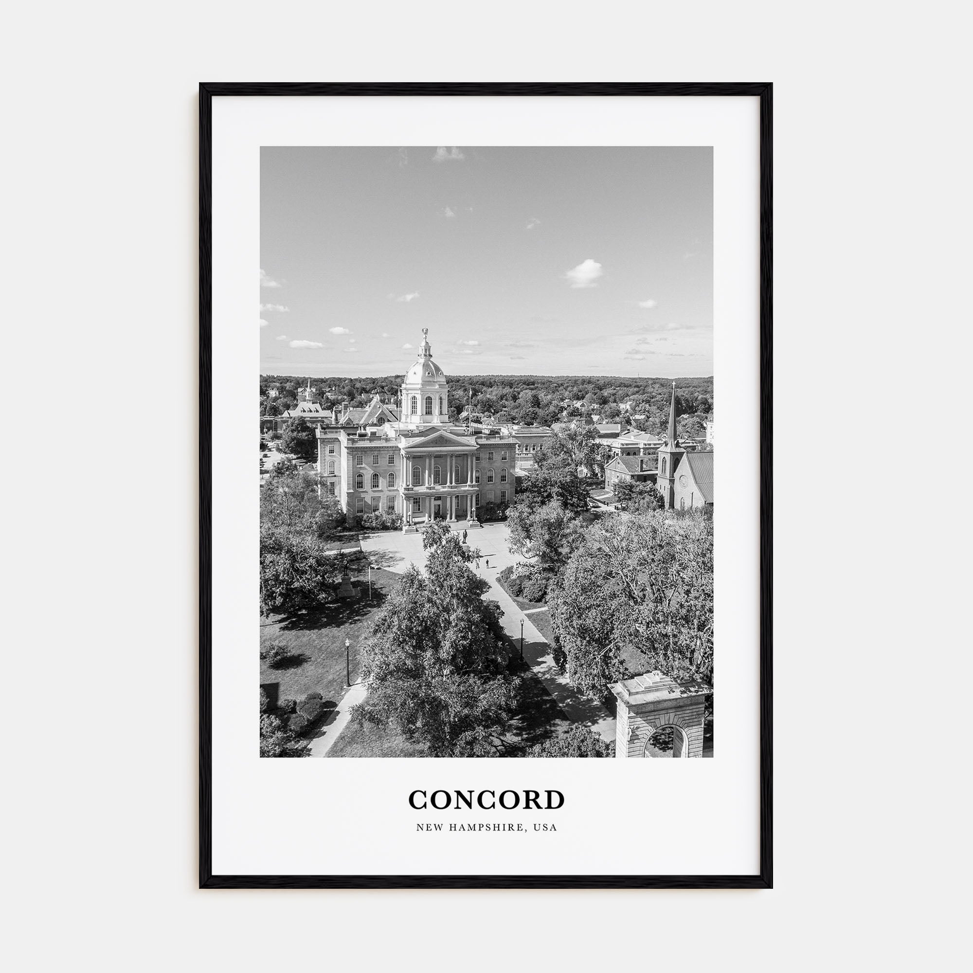 Concord Portrait B&W Poster