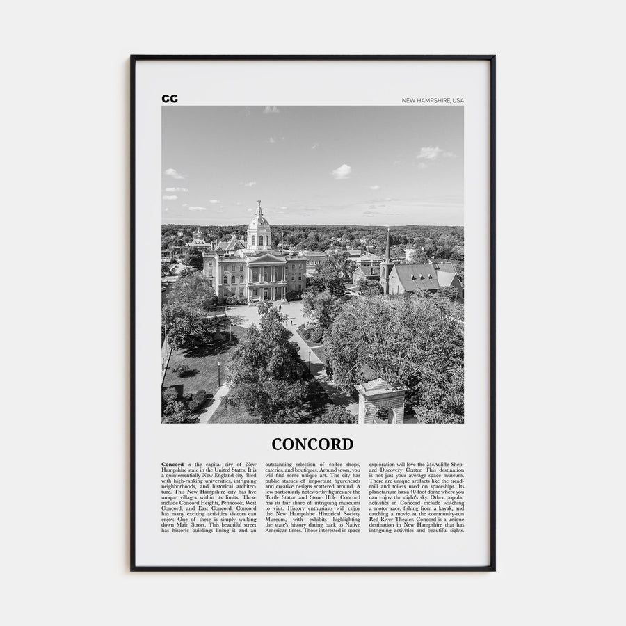 Concord Travel B&W Poster
