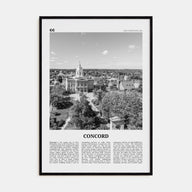 Concord Travel B&W Poster