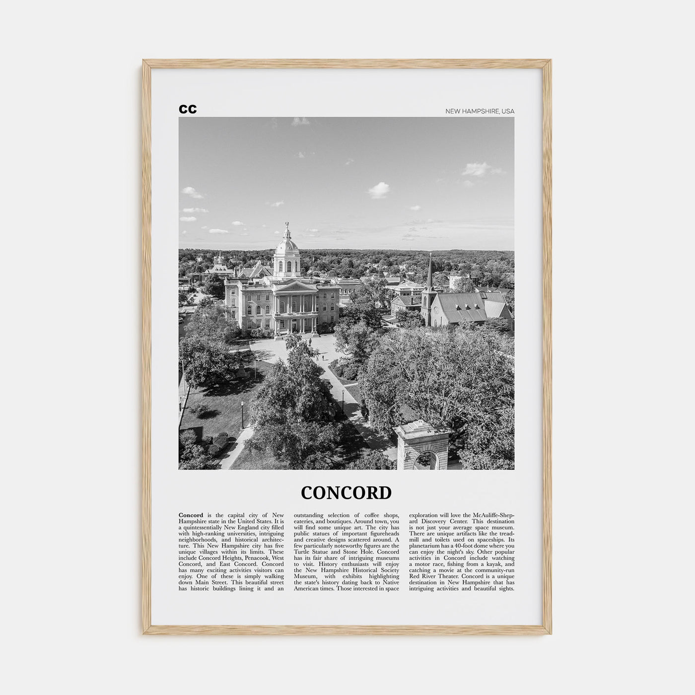 Concord Travel B&W Poster