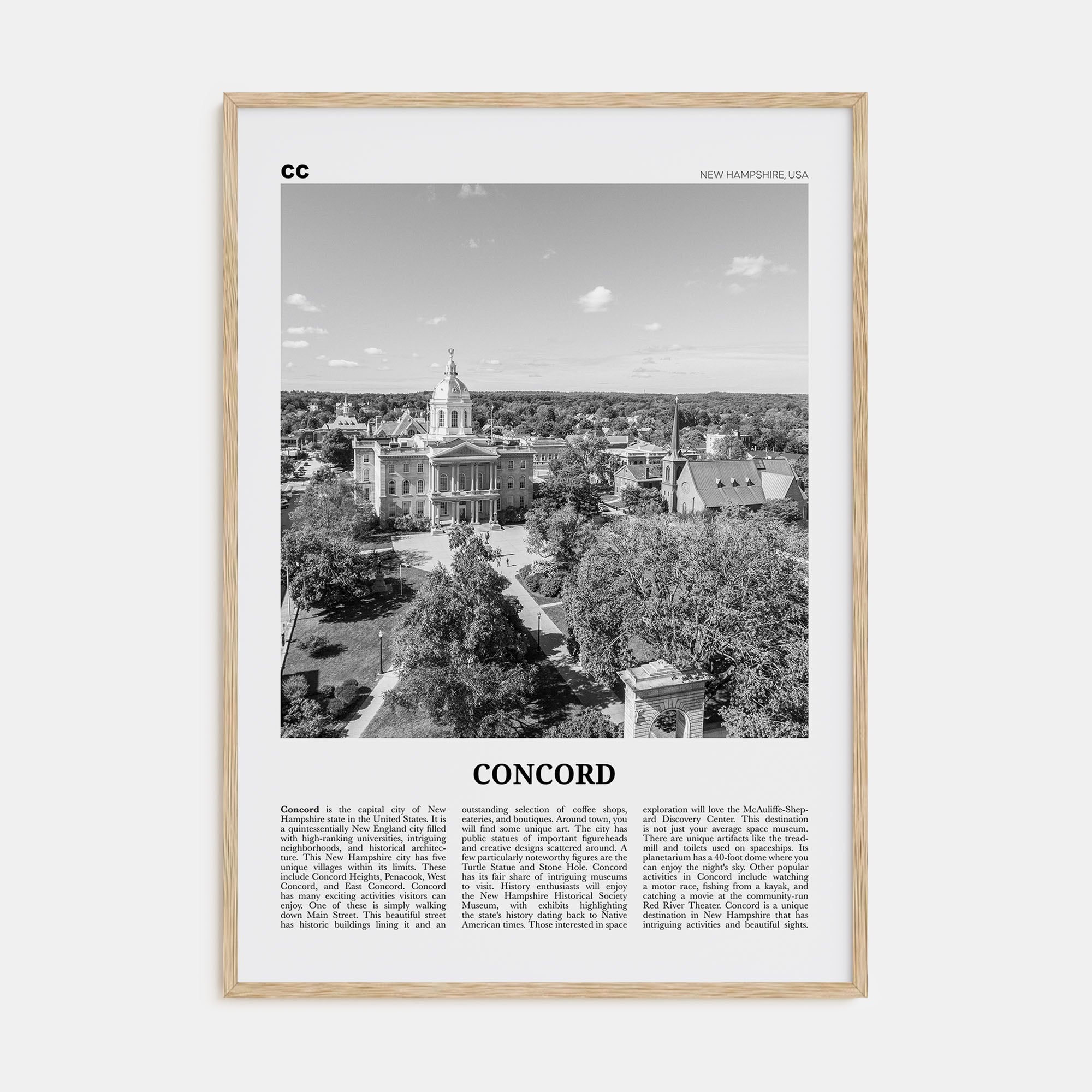 Concord Travel B&W Poster