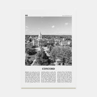 Concord Travel B&W Poster