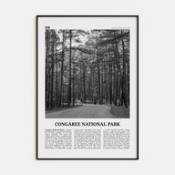 Congaree National Park Travel B&W Poster