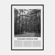 Congaree National Park Travel B&W Poster