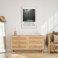 Congaree National Park Travel B&W Poster