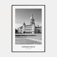 Connecticut Portrait B&W Poster