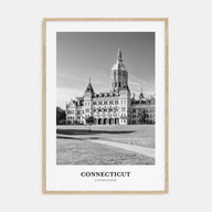 Connecticut Portrait B&W Poster