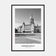 Connecticut Portrait B&W Poster