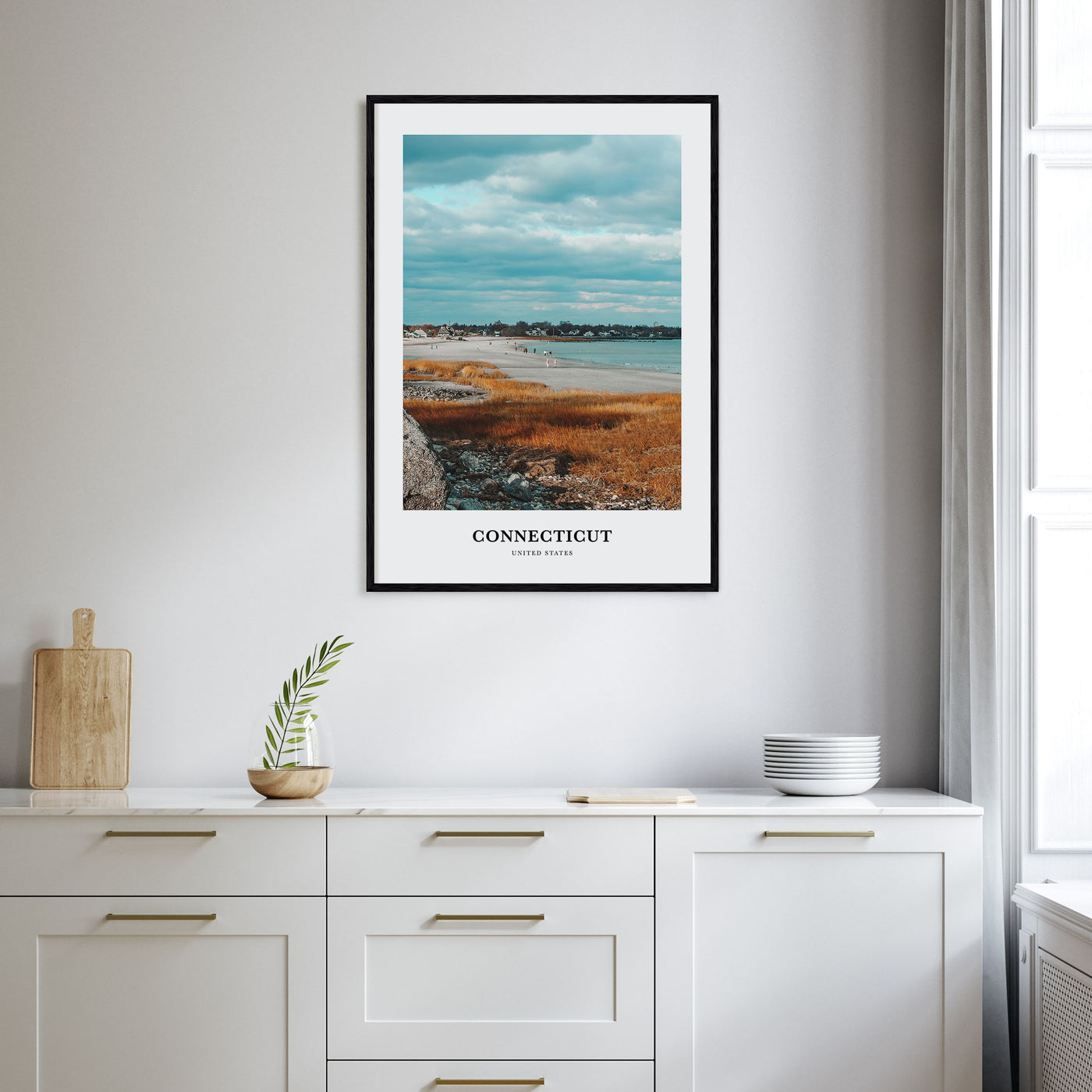 Connecticut Portrait Color No 1 Poster