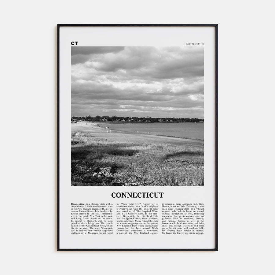 Connecticut Travel B&W No 1 Poster