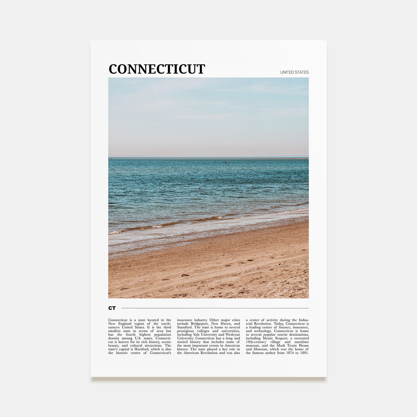 Connecticut Travel Color No 2 Poster