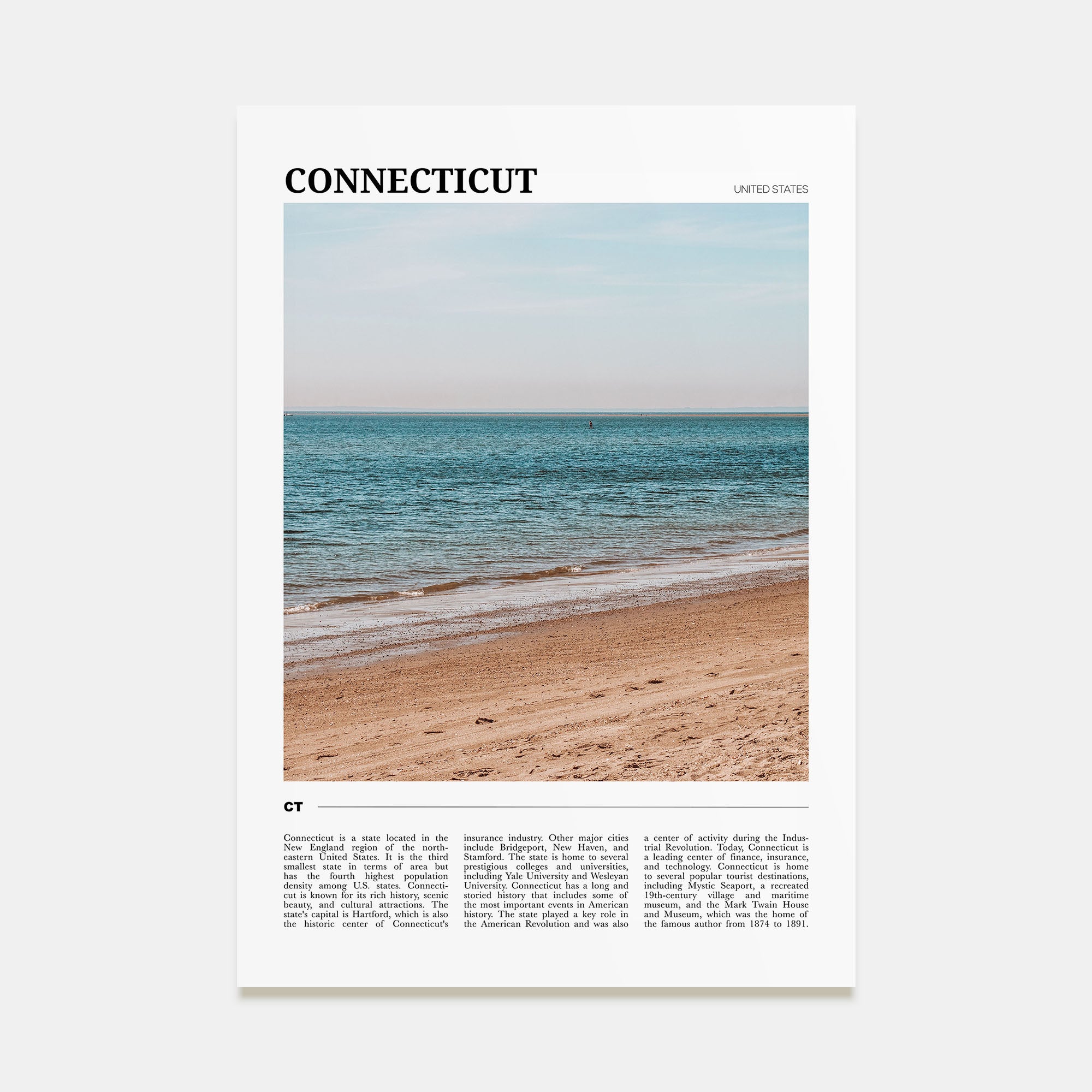 Connecticut Travel Color No 2 Poster