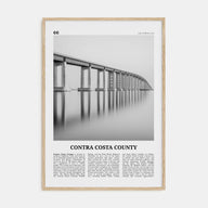 Contra Costa County Travel B&W Poster