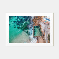 Coogee Beach Landscape Color Poster