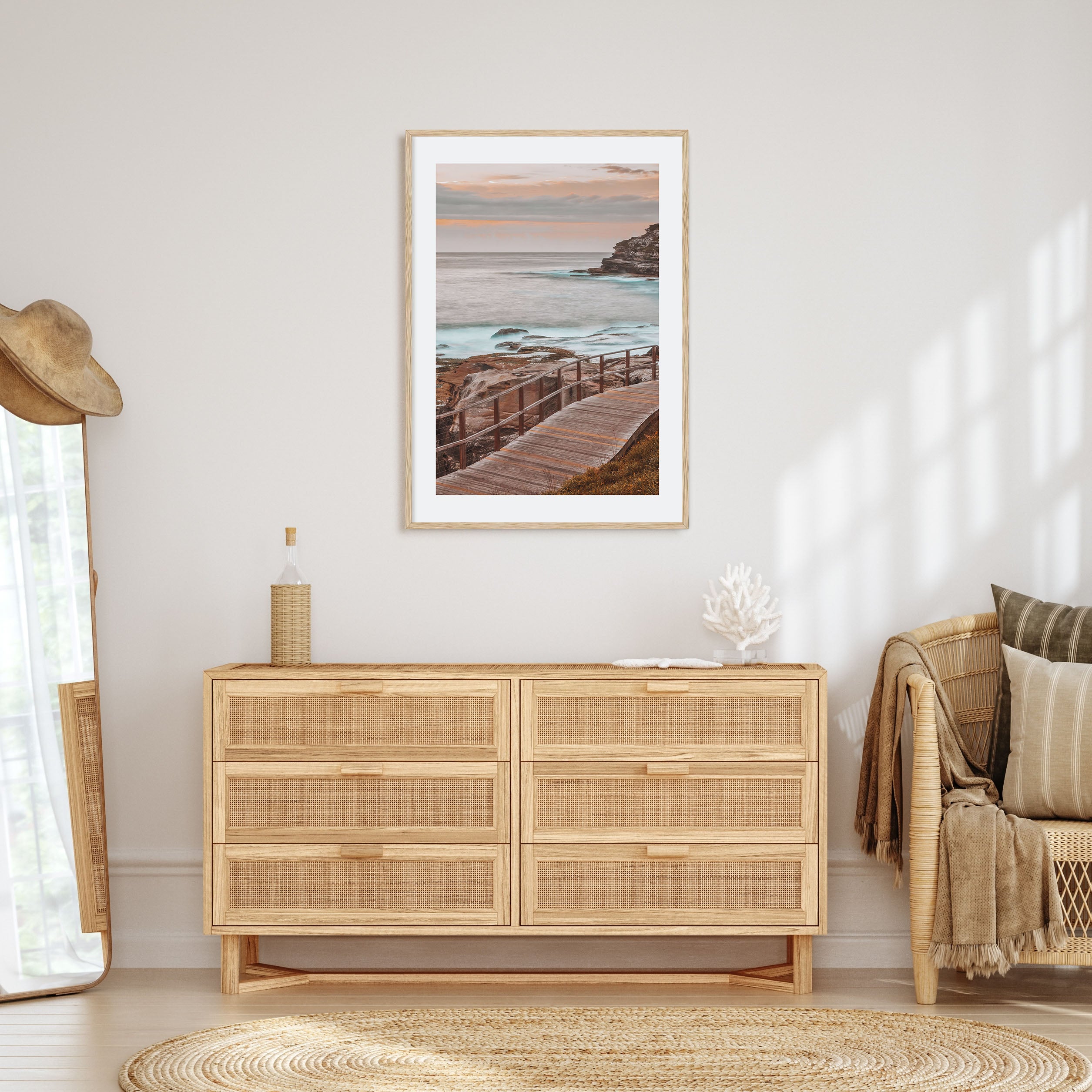 Coogee Beach Photo Color No 2 Poster