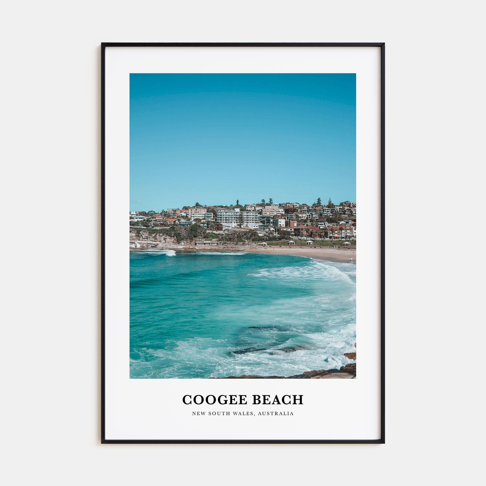 Coogee Beach Portrait Color No 2 Poster
