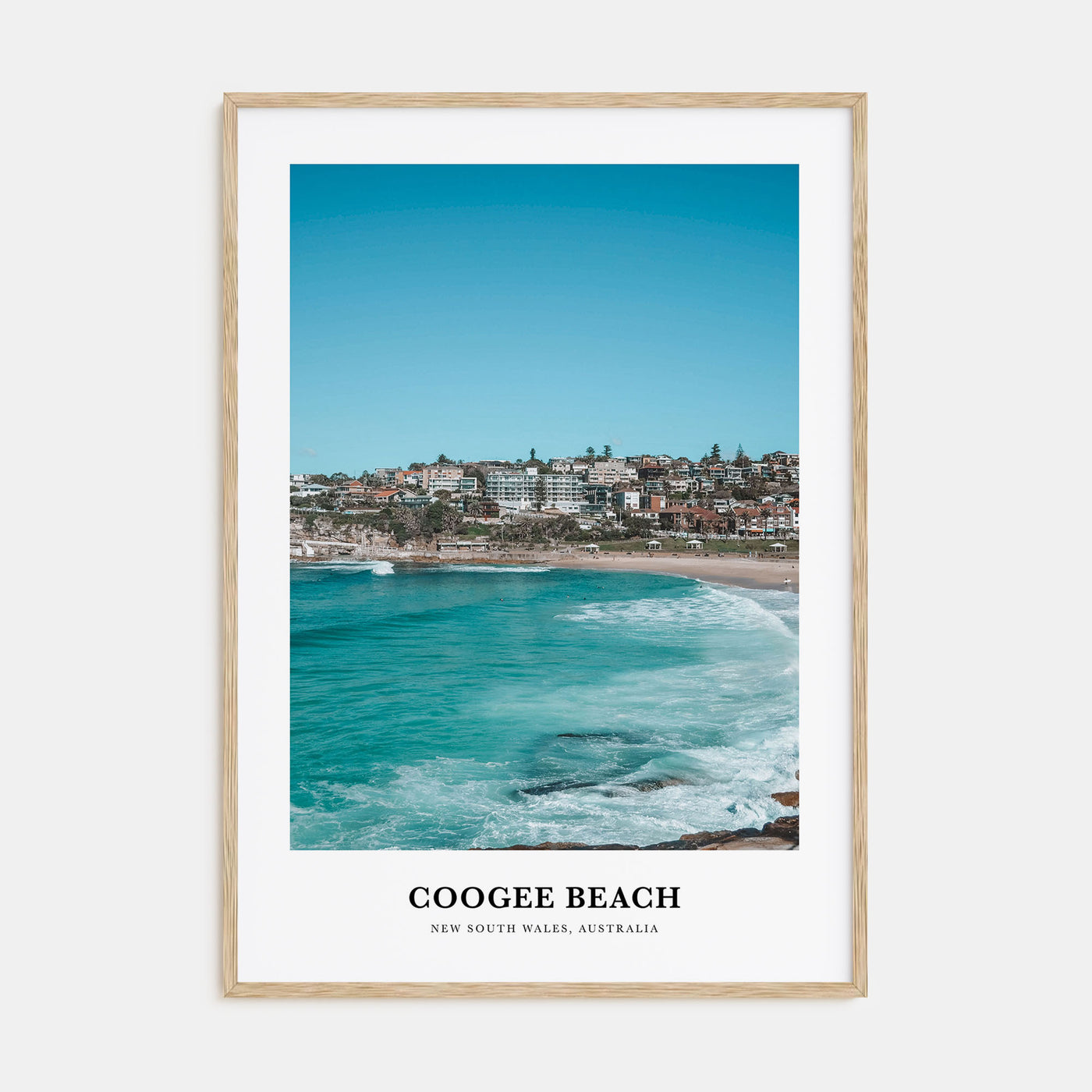 Coogee Beach Portrait Color No 2 Poster