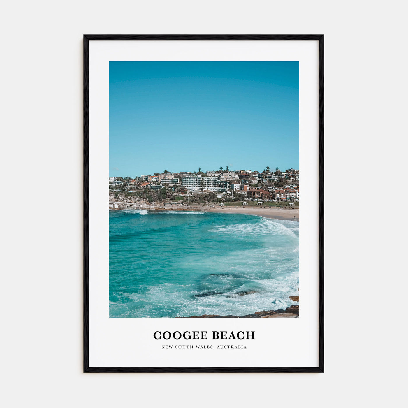 Coogee Beach Portrait Color No 2 Poster
