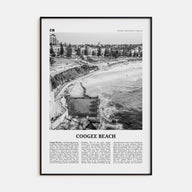 Coogee Beach Travel B&W No 1 Poster