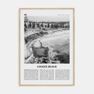 Coogee Beach Travel B&W No 1 Poster
