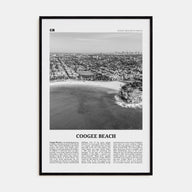 Coogee Beach Travel B&W No 2 Poster