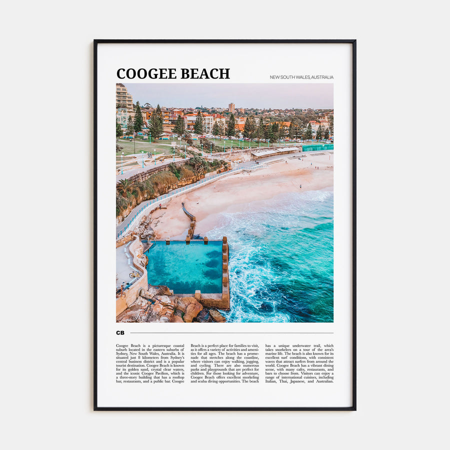 Coogee Beach Travel Color No 1 Poster