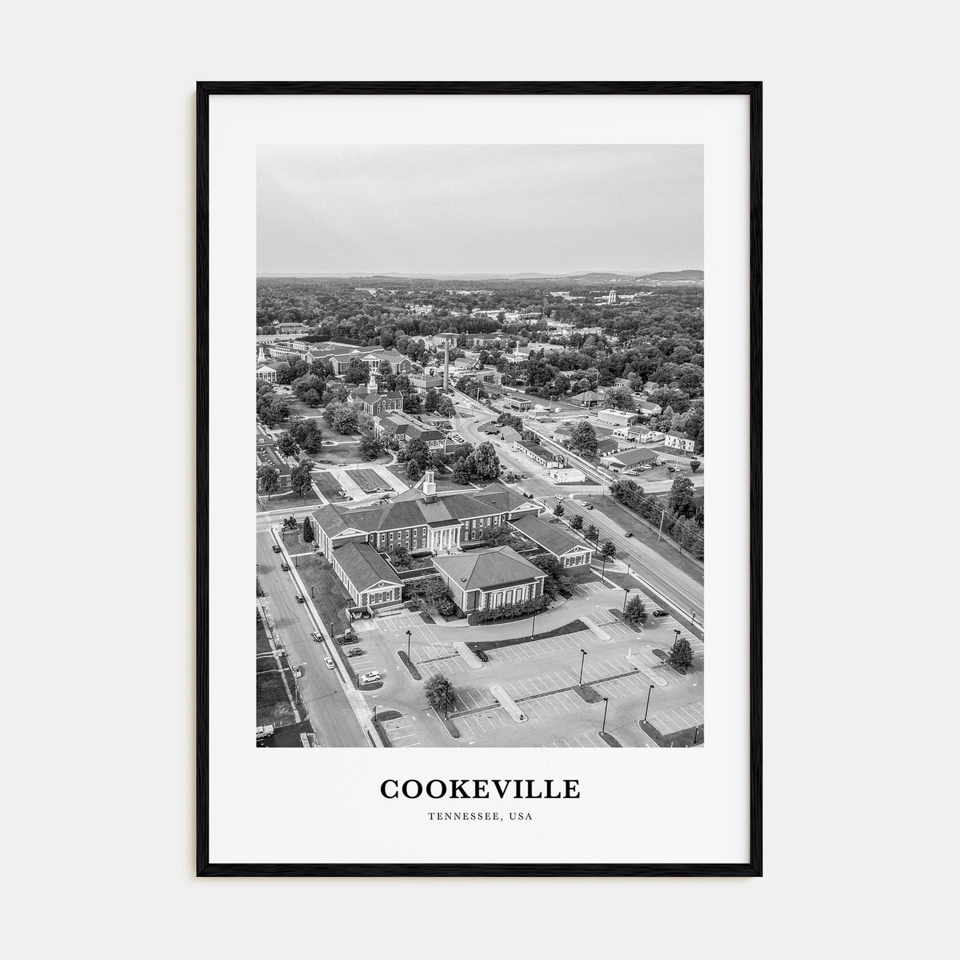 Cookeville Portrait B&W Poster