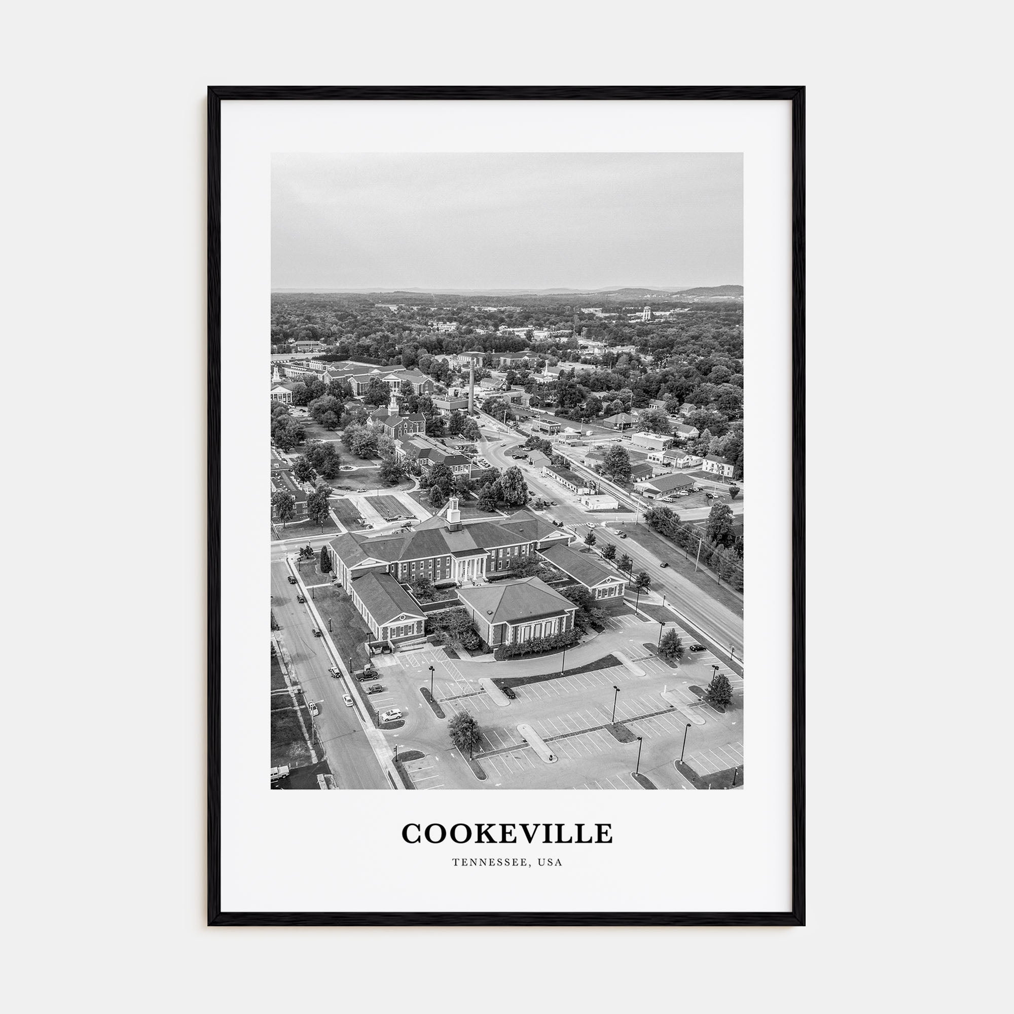Cookeville Portrait B&W Poster