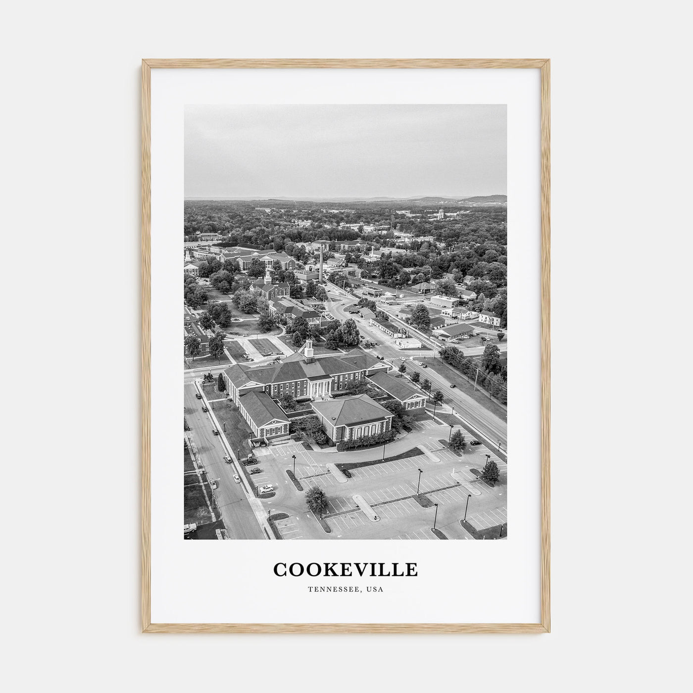 Cookeville Portrait B&W Poster