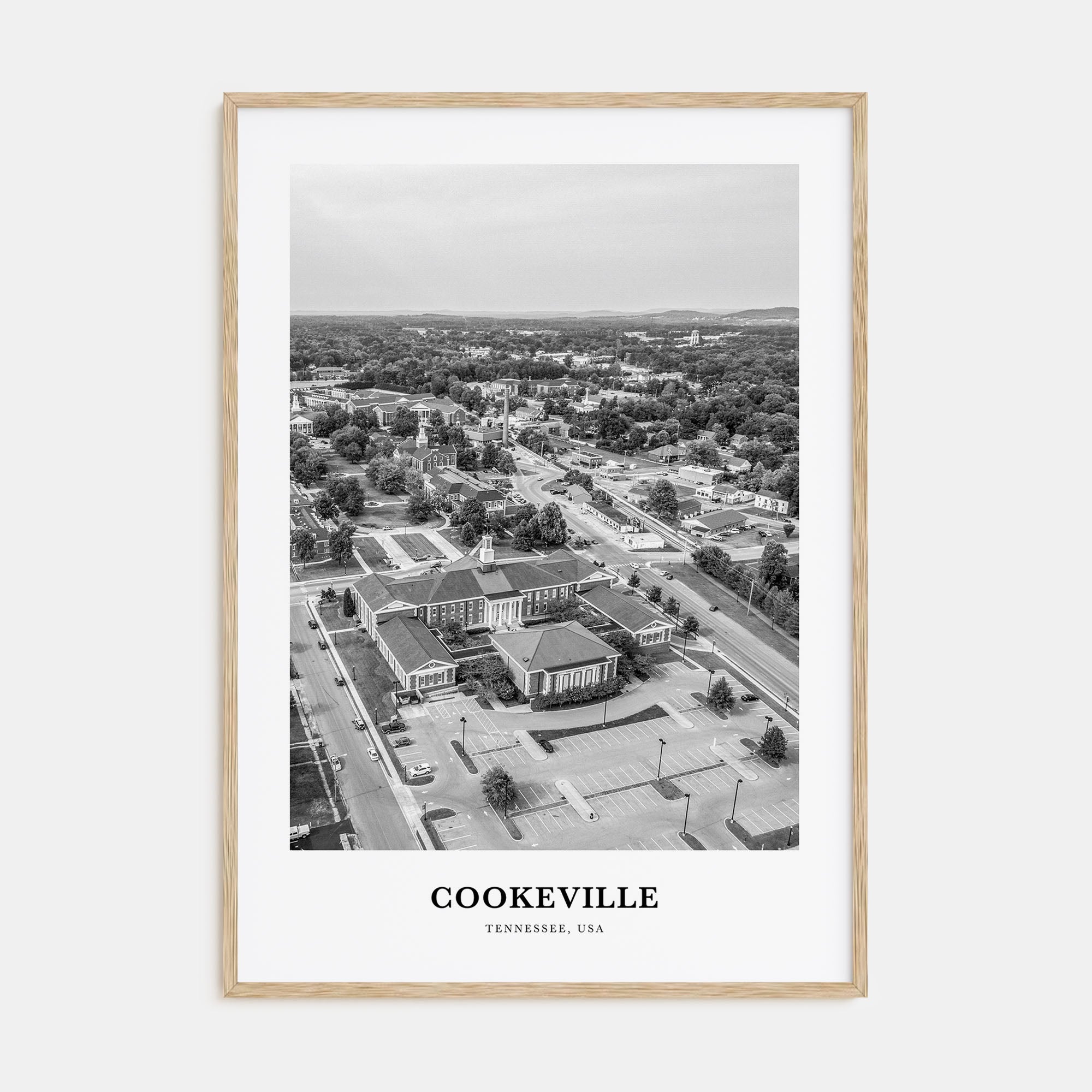 Cookeville Portrait B&W Poster