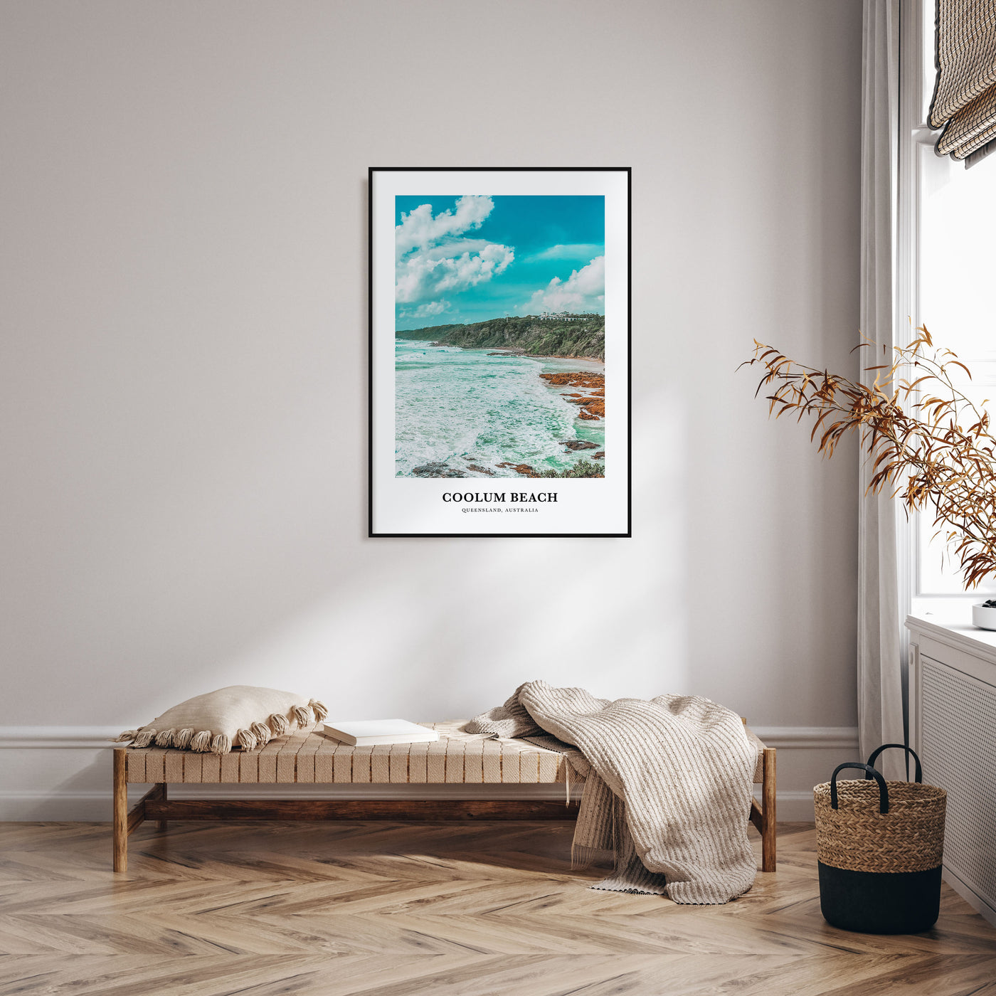 Coolum Beach Portrait Color Poster
