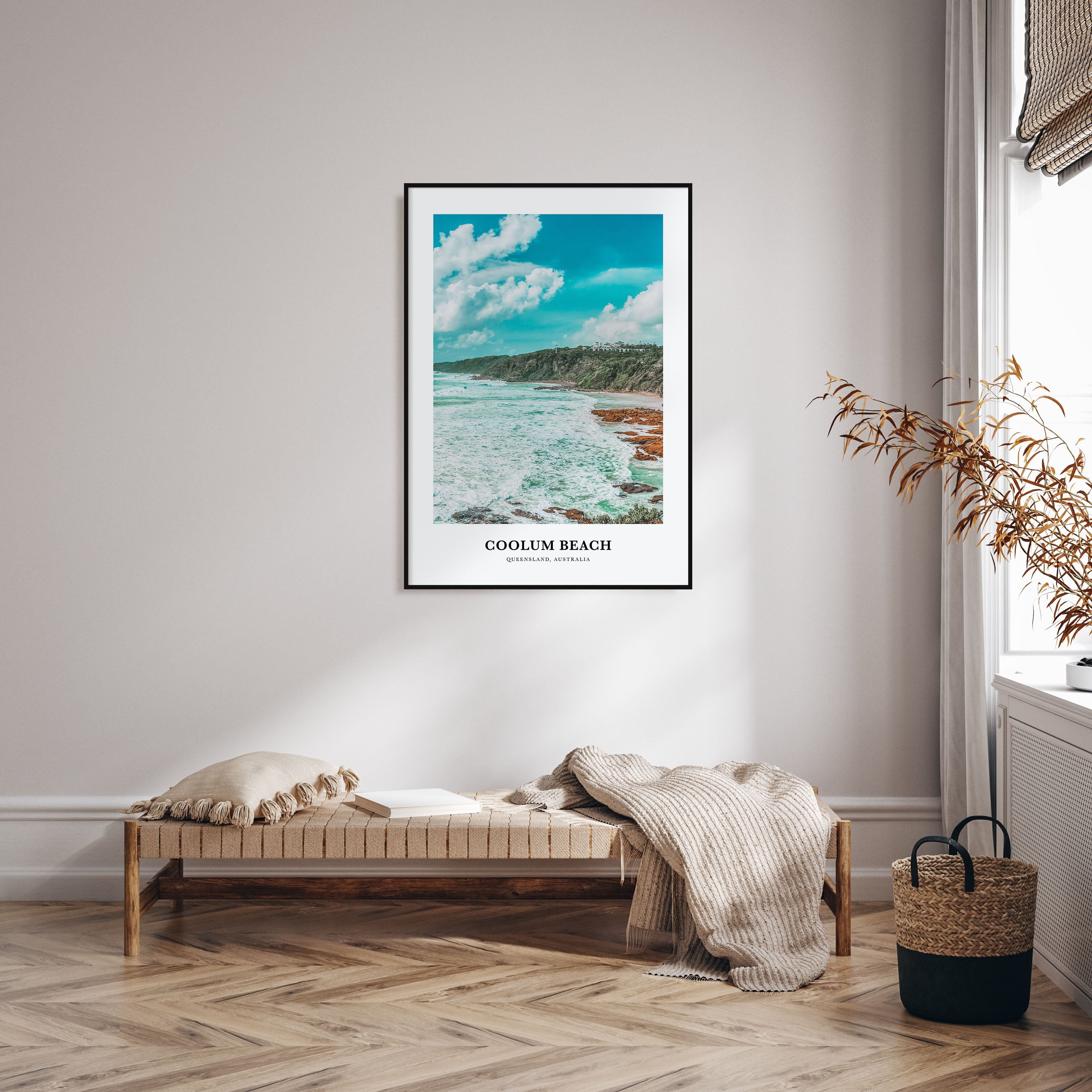 Coolum Beach Portrait Color Poster