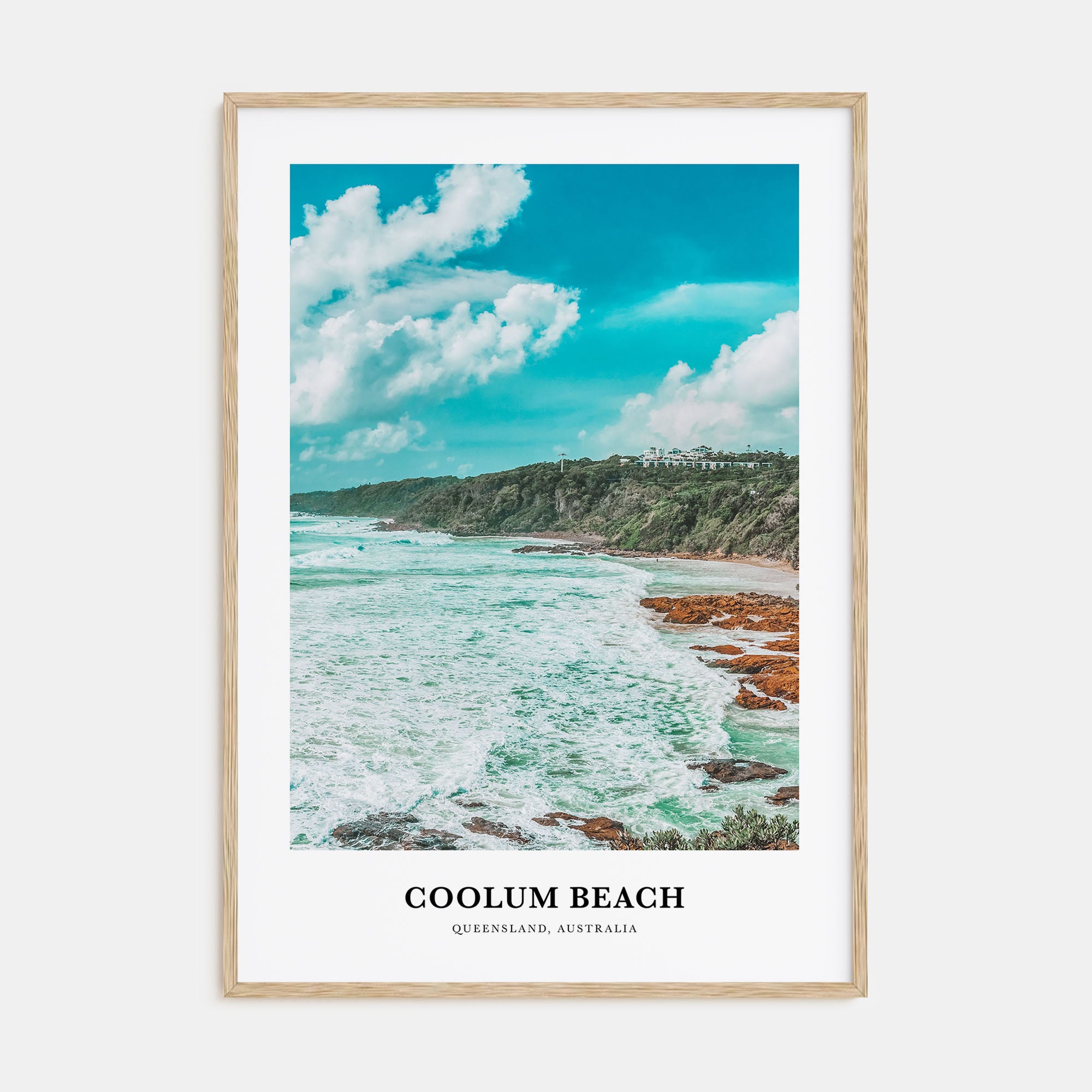 Coolum Beach Portrait Color Poster