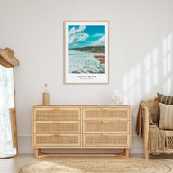 Coolum Beach Portrait Color Poster