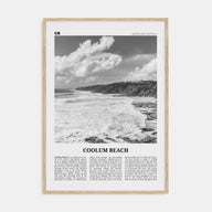 Coolum Beach Travel B&W Poster