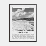 Coolum Beach Travel B&W Poster