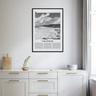 Coolum Beach Travel B&W Poster