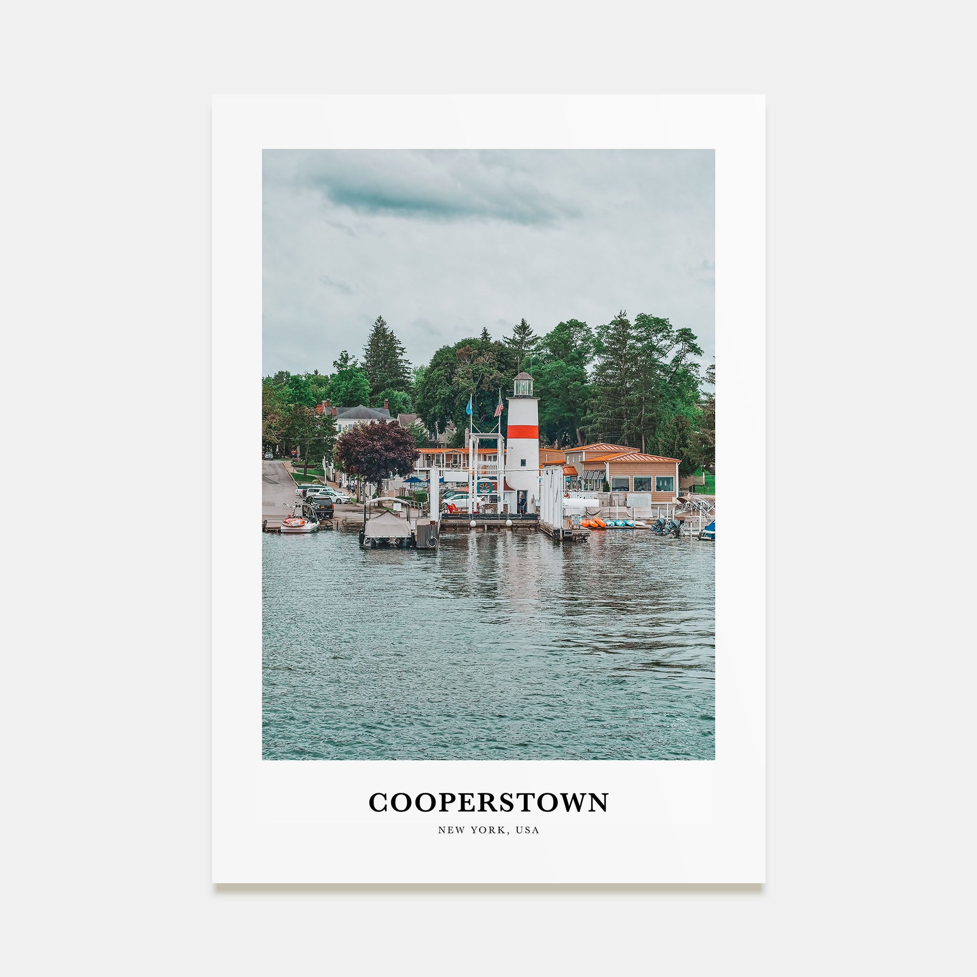 Cooperstown Portrait Color Poster