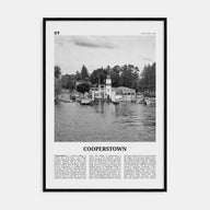Cooperstown Travel B&W Poster