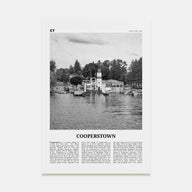 Cooperstown Travel B&W Poster