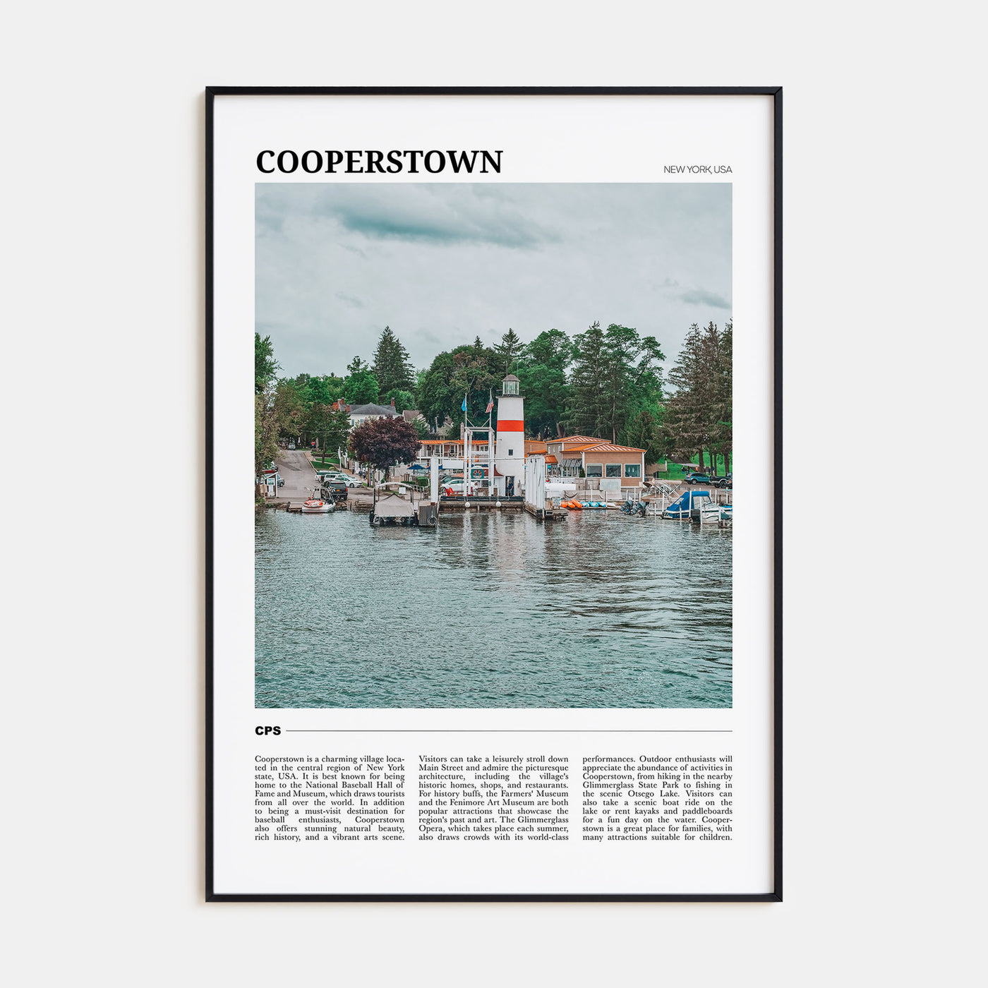 Cooperstown Travel Color Poster