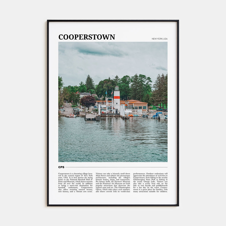 Cooperstown Travel Color Poster