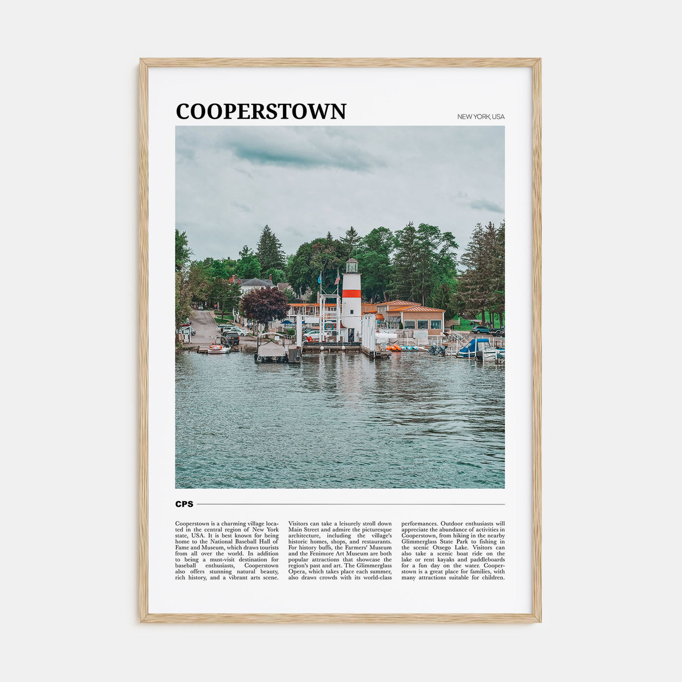 Cooperstown Travel Color Poster